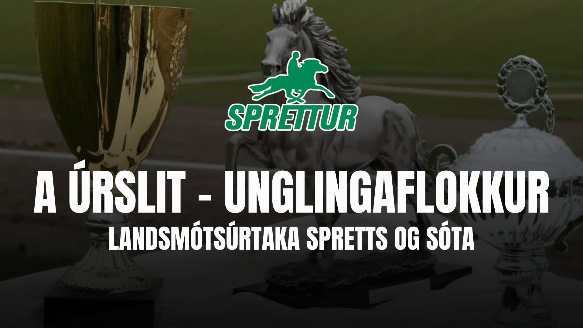 A úrslit unglingaflokkur - Gæðingamót Spretts