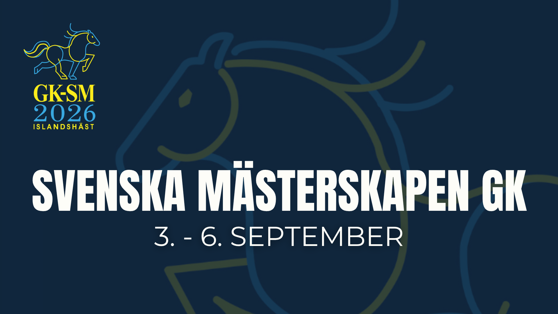 3. - 6. September - Gæðingakeppni-SM