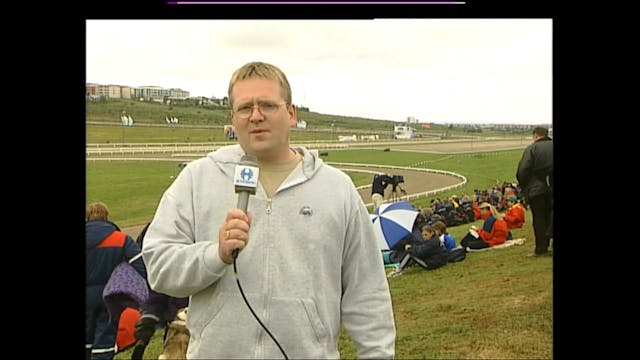 Einn af keppendum landsmóts sefur í h...