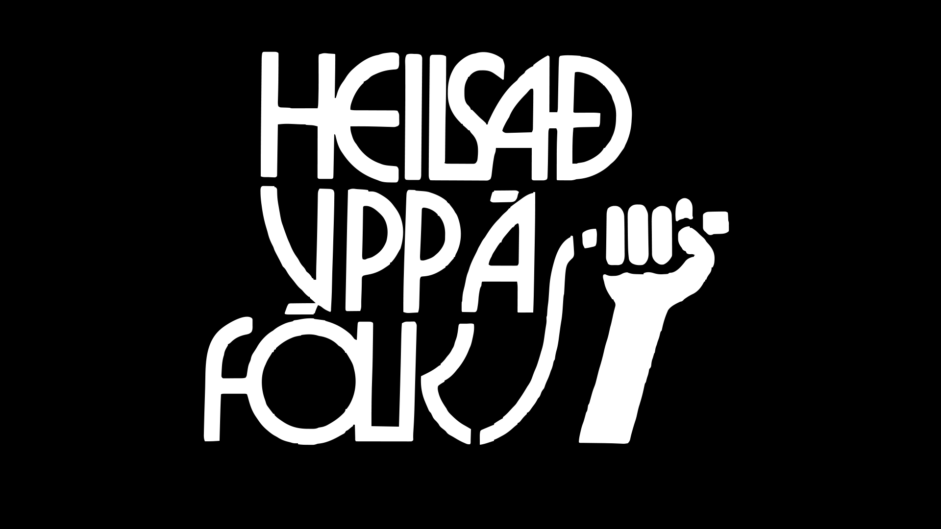 Heilsað uppá fólk