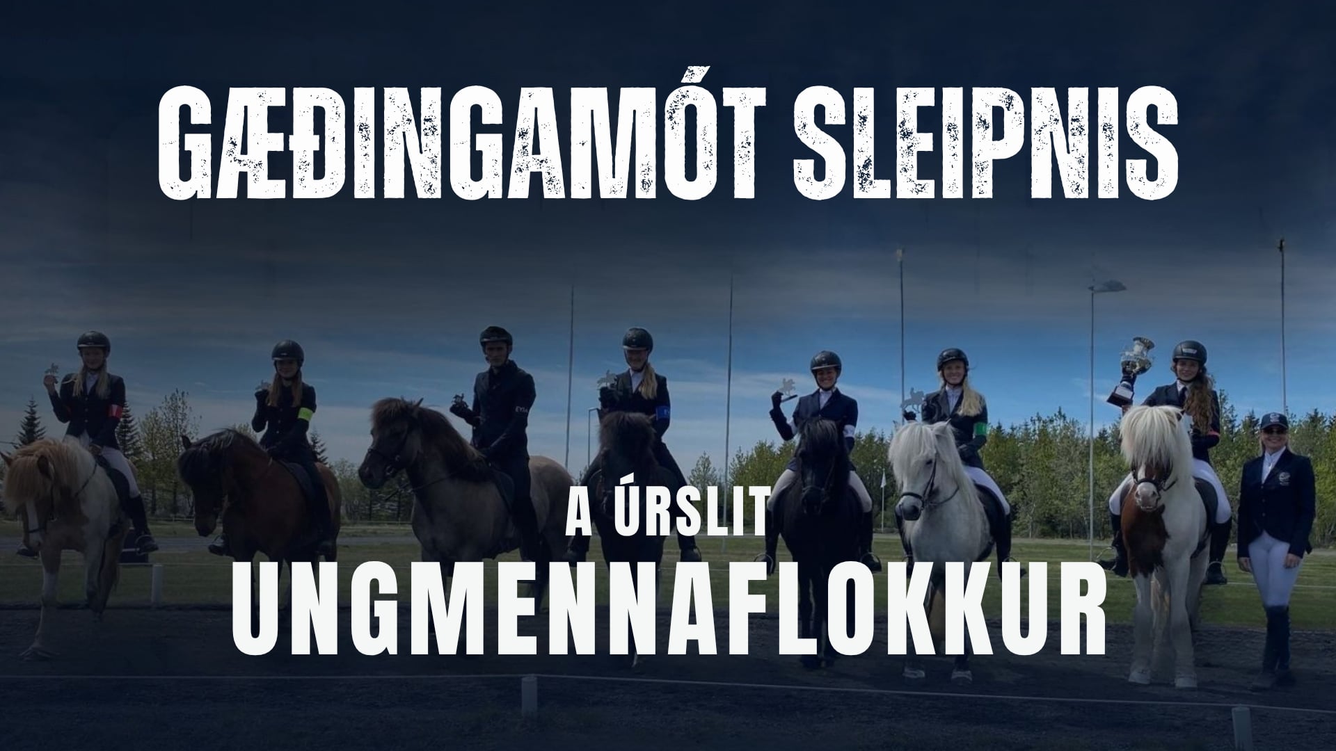 A úrslit Ungmennaflokkur - Gæðingamót og LMúrtaka Sleipnis, Ljúfs og Háfeta