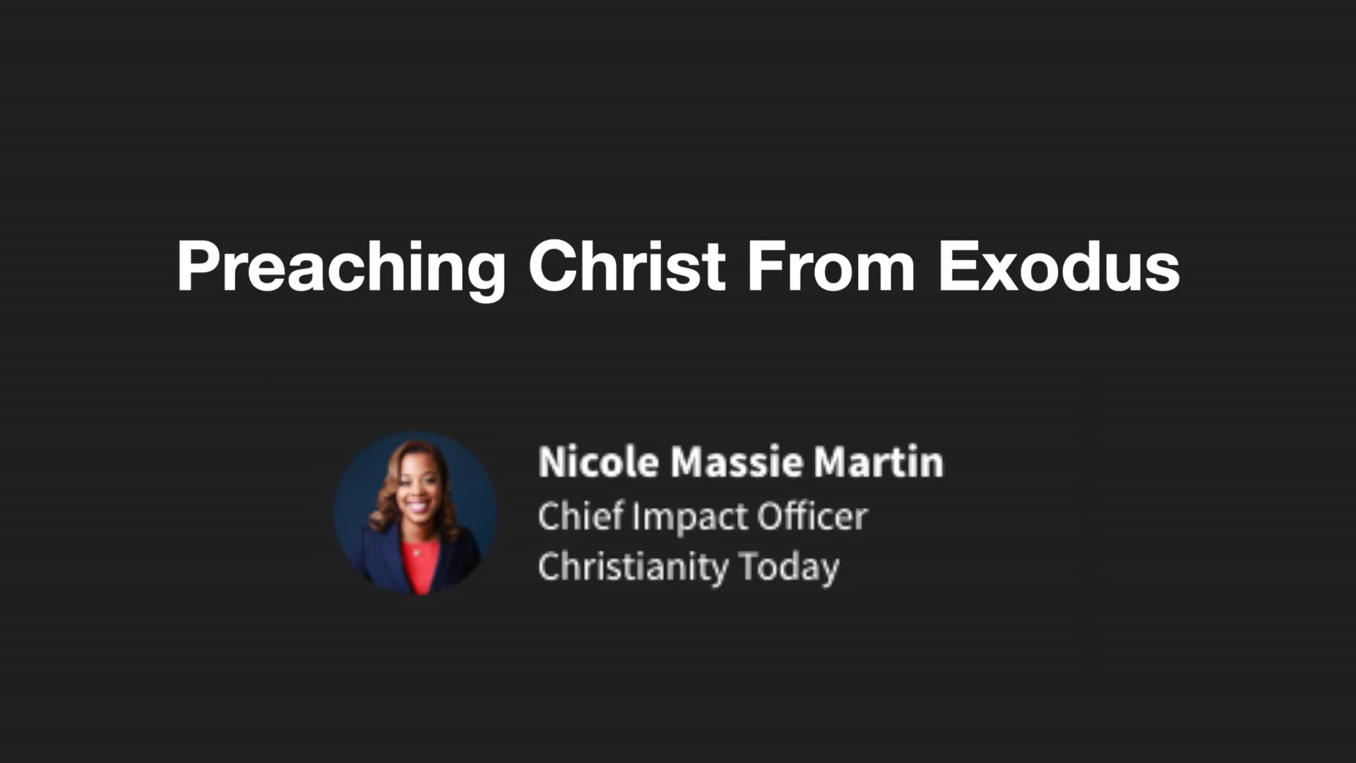 BS202546 - Preaching Christ From Exodus
