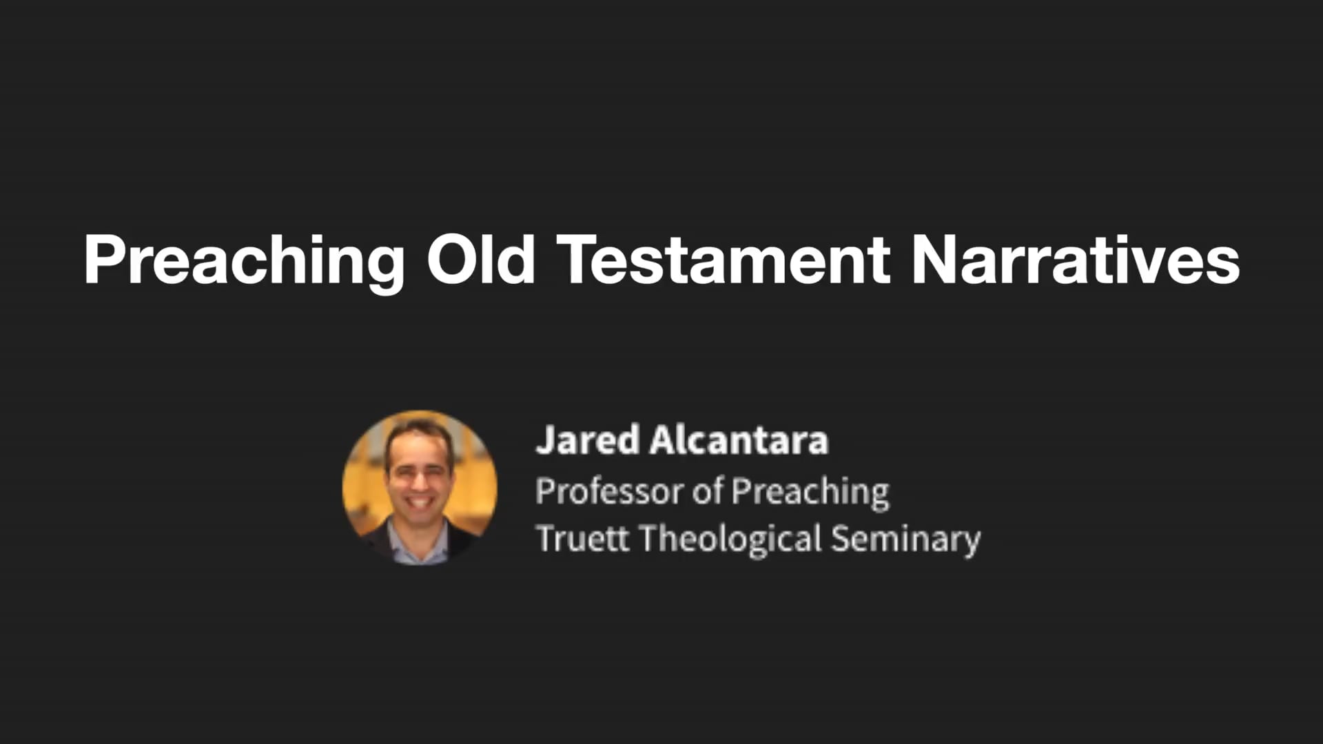 BS202514 - Preaching Old Testament Narratives