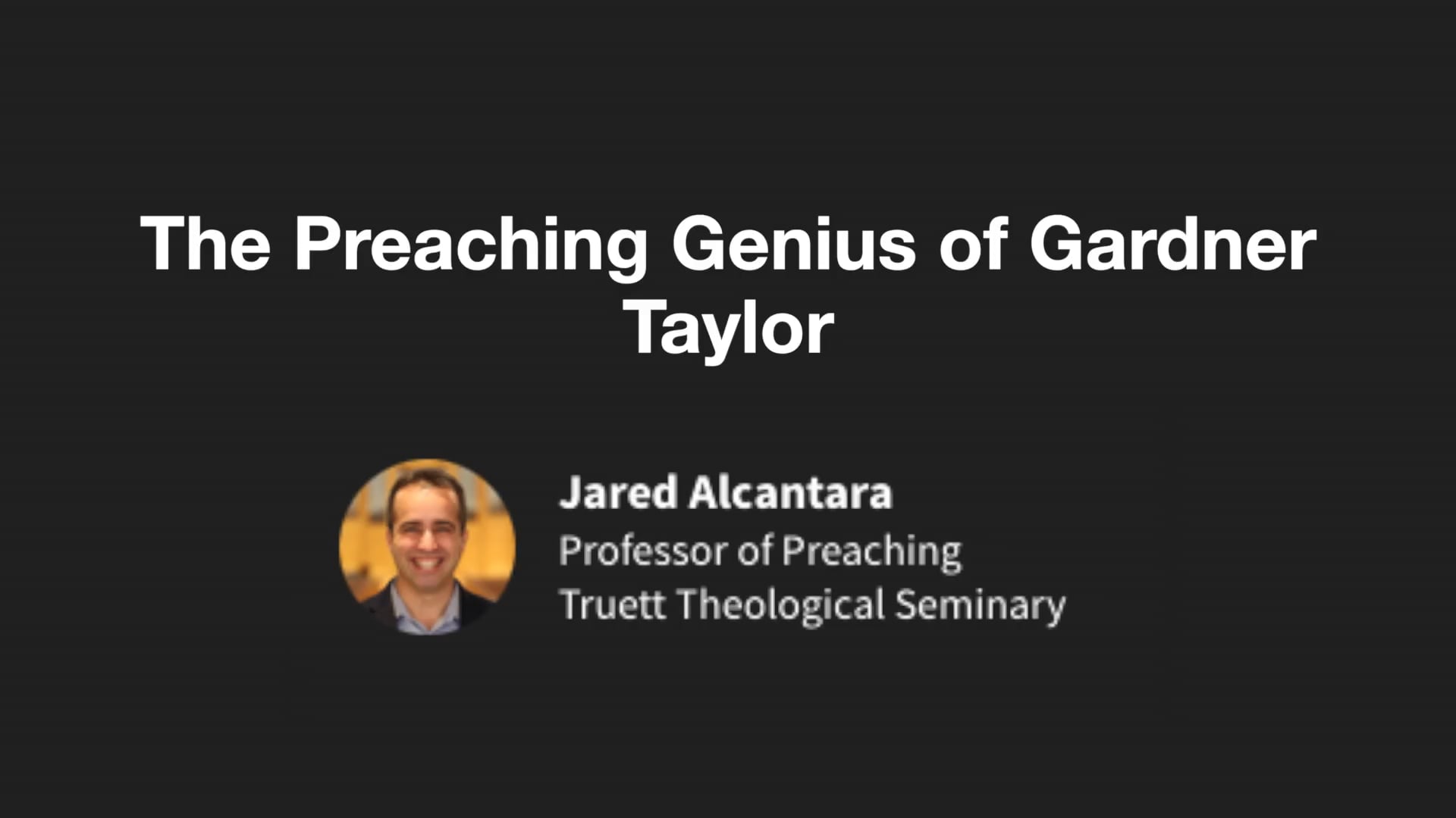 BS202544 - The Preaching Genius of Gardner Taylor