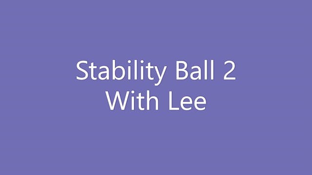 Stability Ball 2 With Lee