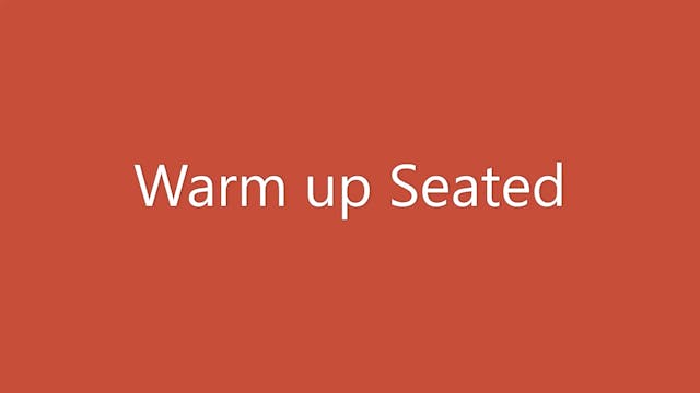 Seated Warm-up 10