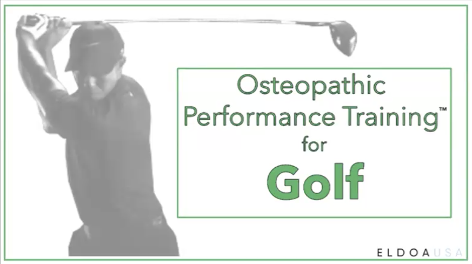Osteopathic Performance Training for Golf