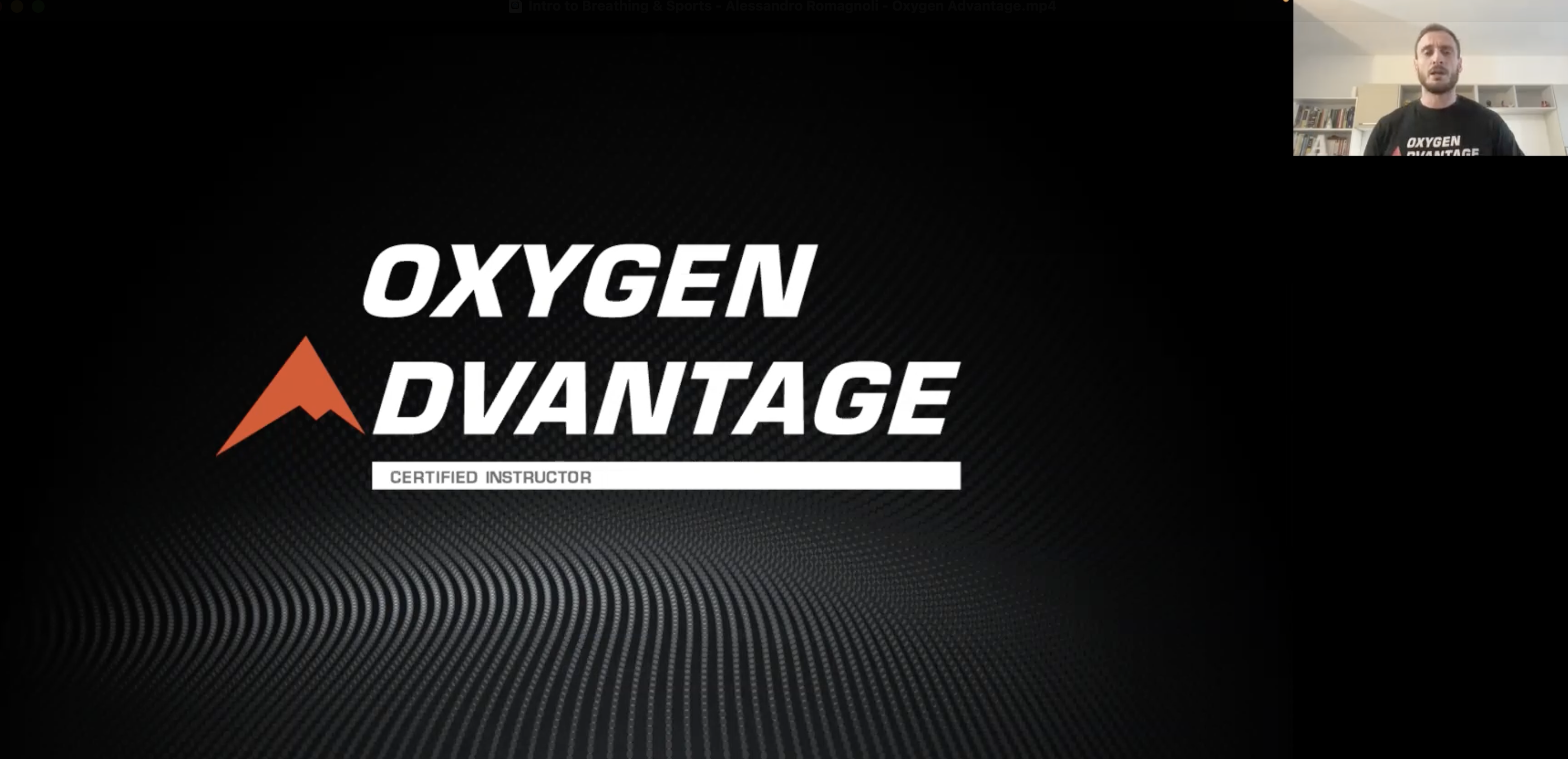 Intro to Breathing & Sports - Alessandro Romagnoli - Oxygen Advantage