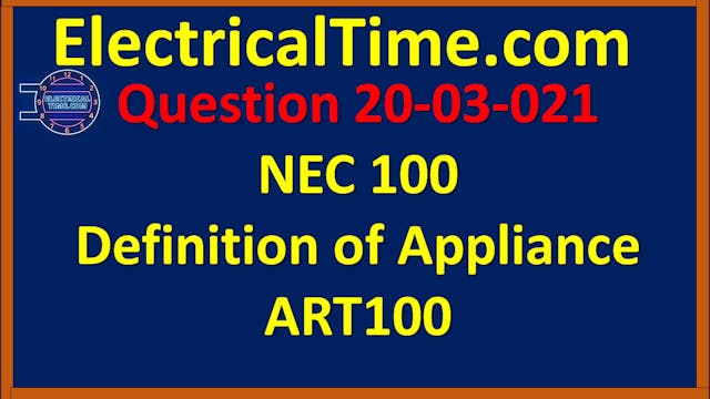 2020-03-021 NEC 100 Def Appliance ART100