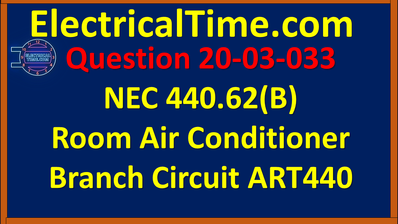 2003033 NEC 440.62(B) Room Air Conditioner Branch Circuit ART440