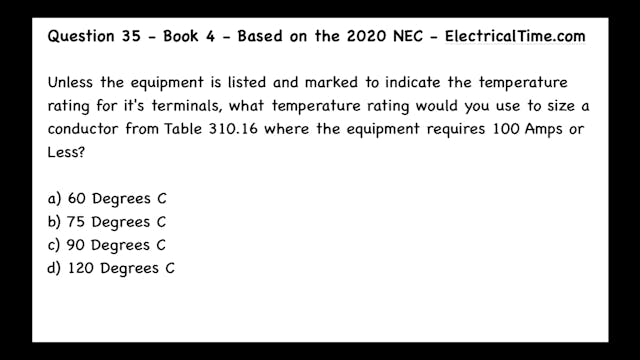 Video 20-04-035 NEC 110.14(C)(1)(a) E...