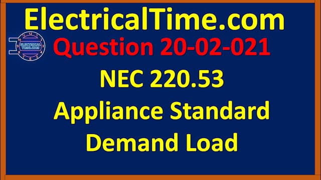 2020-02-021 NEC 220.53 Appliance Stan...