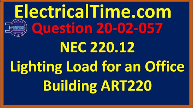 2020-02-057 NEC 220.12 Lighting Load ...