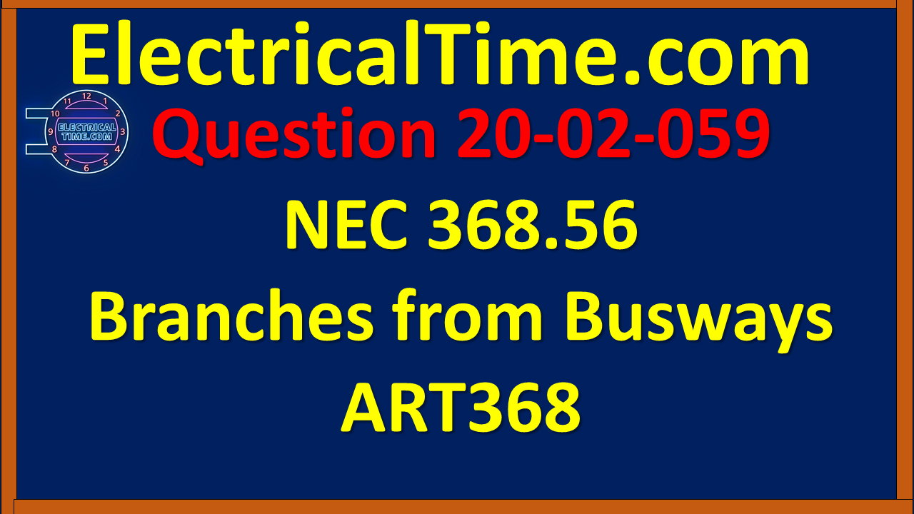 2002059 NEC 368.56 Branches from Busways ART368