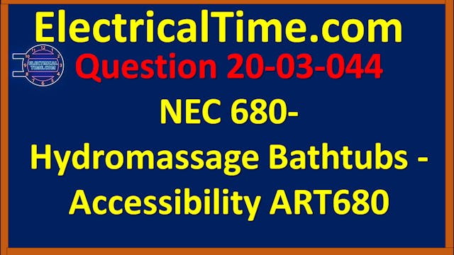 2003044 NEC 680-  Hydromassage Bathtu...