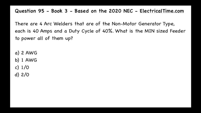 20-03-095 NEC 630.11(B) Arc Welders -...