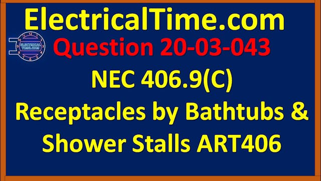 2003043 NEC 406.9(C) Receptacles by B...