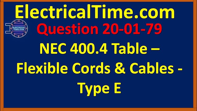 2001079 NEC 400.4 Table - Flexible Co...