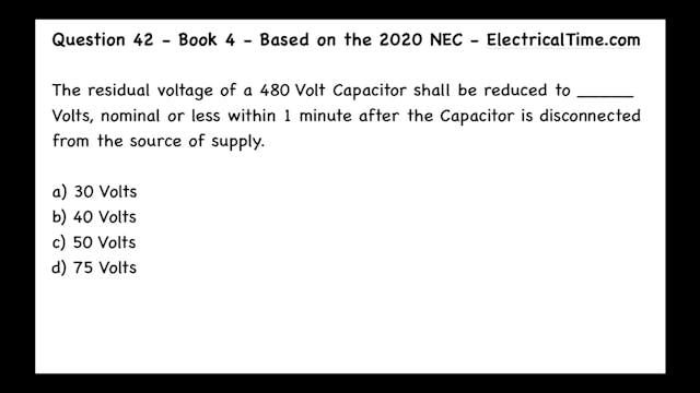 Video 20-04-042 NEC 460.6(A) Capacito...