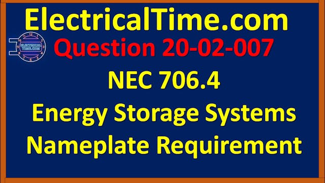 2002007 NEC 706.4 Energy Storage Syst...