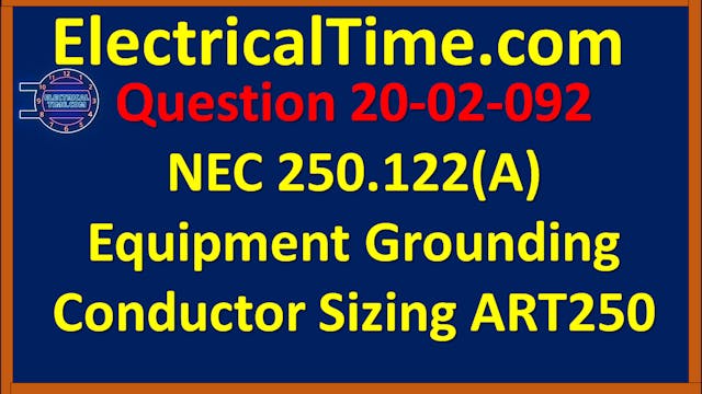 2020-02-092 NEC 250.122(A) Equipment ...