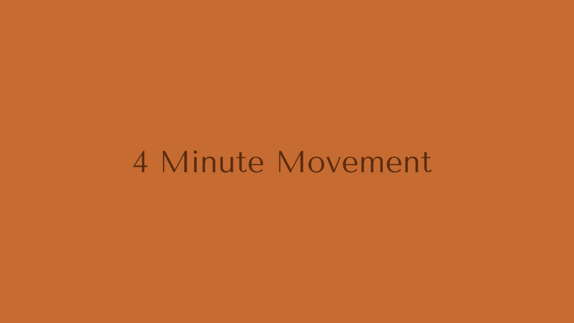Movement 3 - 4 Minutes