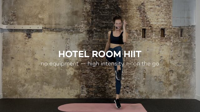 Hotel Room HIIT || 22min