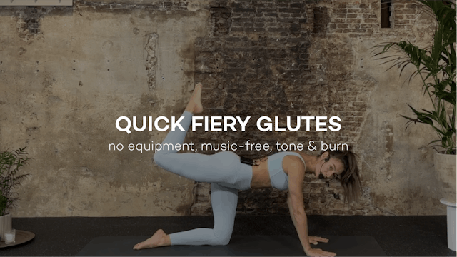 Quick Fiery Glutes || 12min