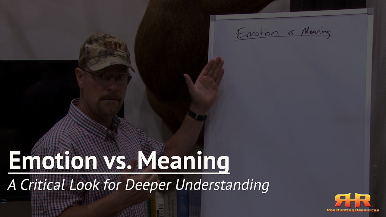 Emotion vs. Meaning
