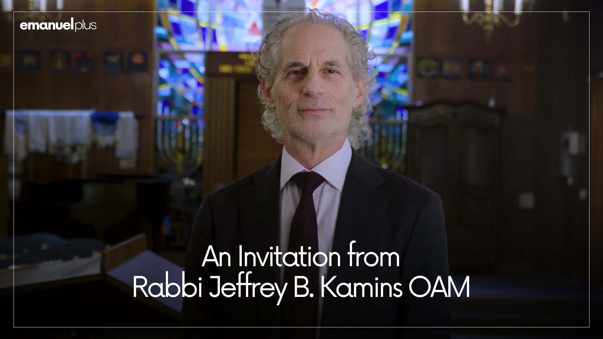 An invitation from Rabbi Jeffrey B. Kamins OAM