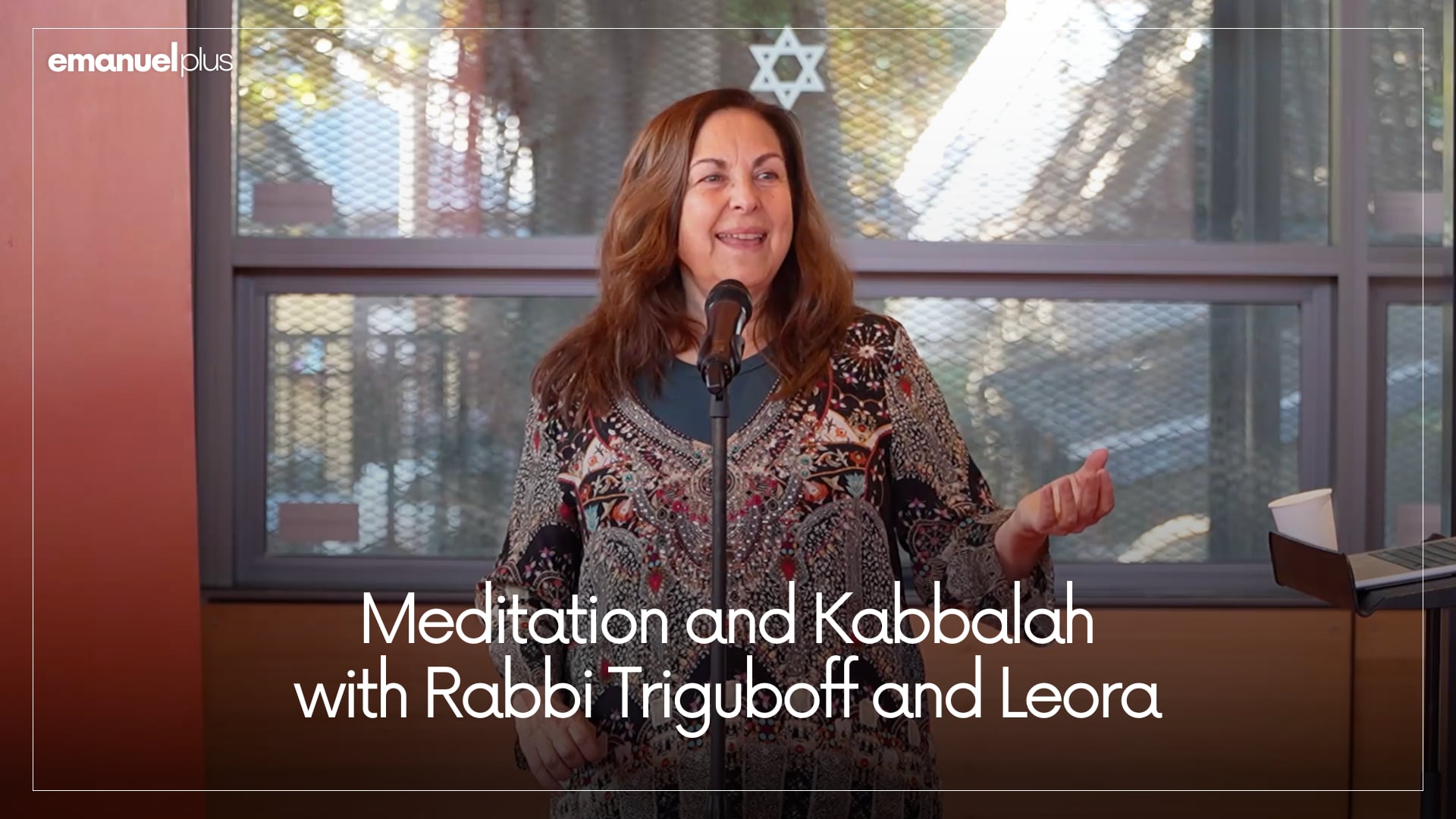 Kabbalah Meditation and Yoga stretches with Rabbi Triguboff and Leora