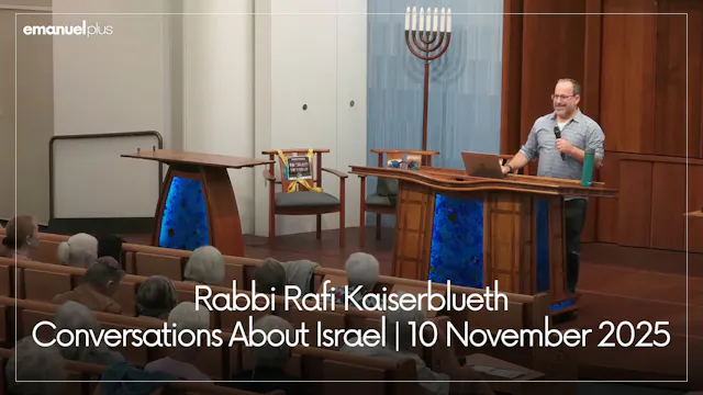 Conversations About Israel | 10 Novem...