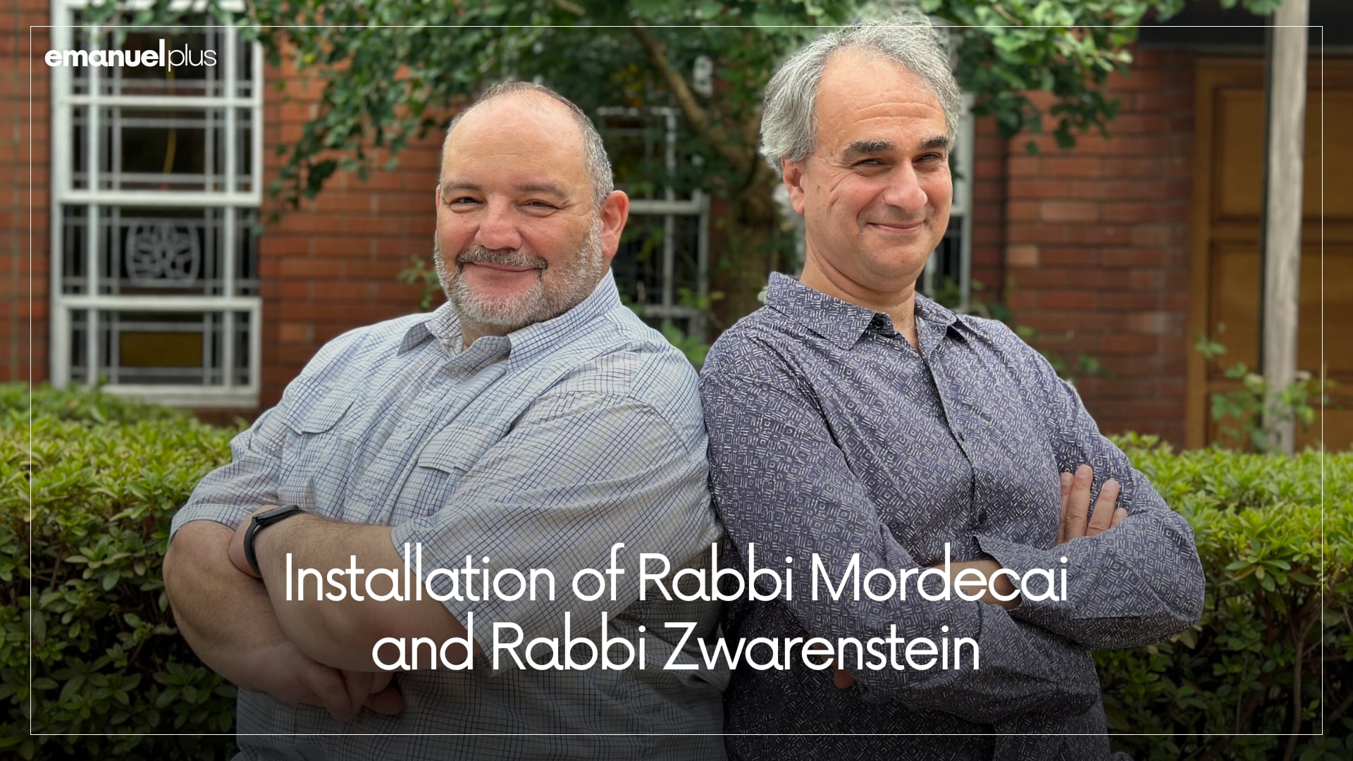 Instalation of Rabbi Moredecai and Rabbi Zwarenstein