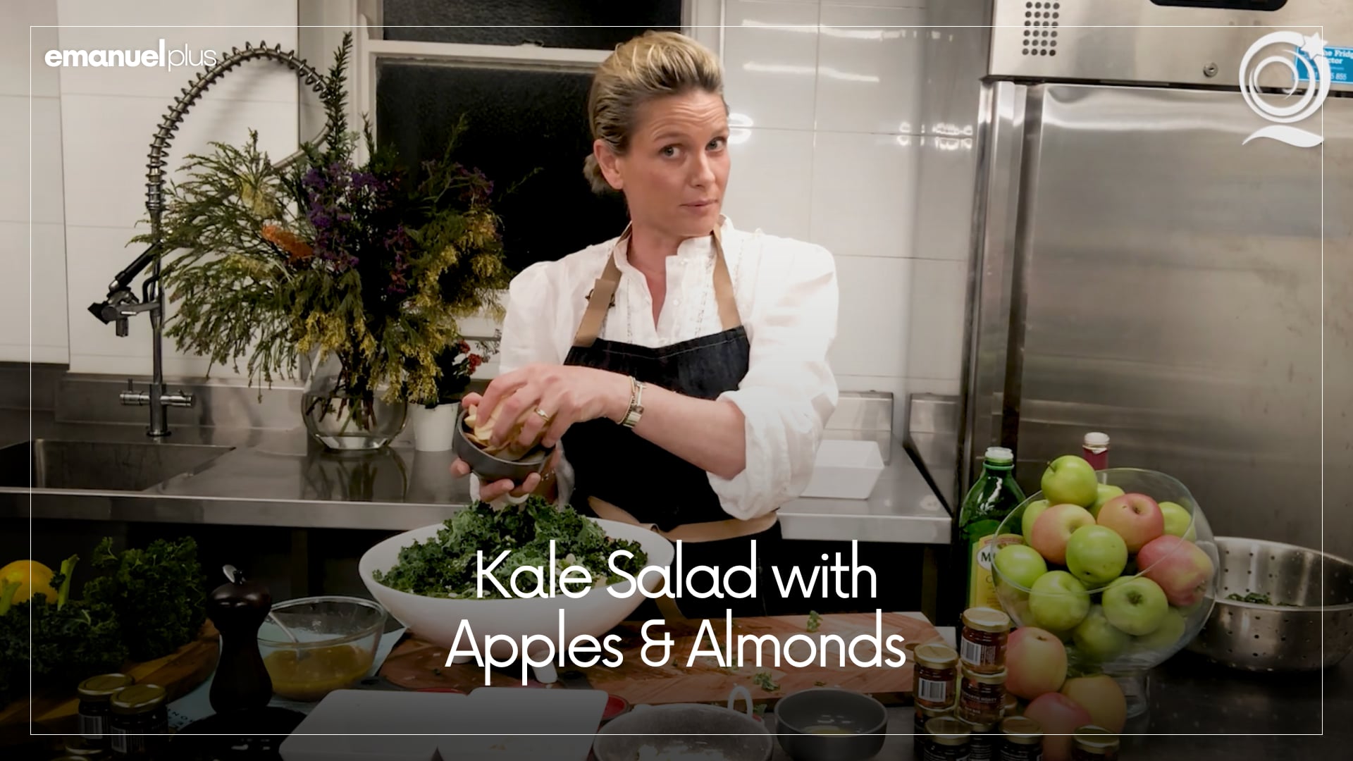 Kale Salad with Apples and Almonds