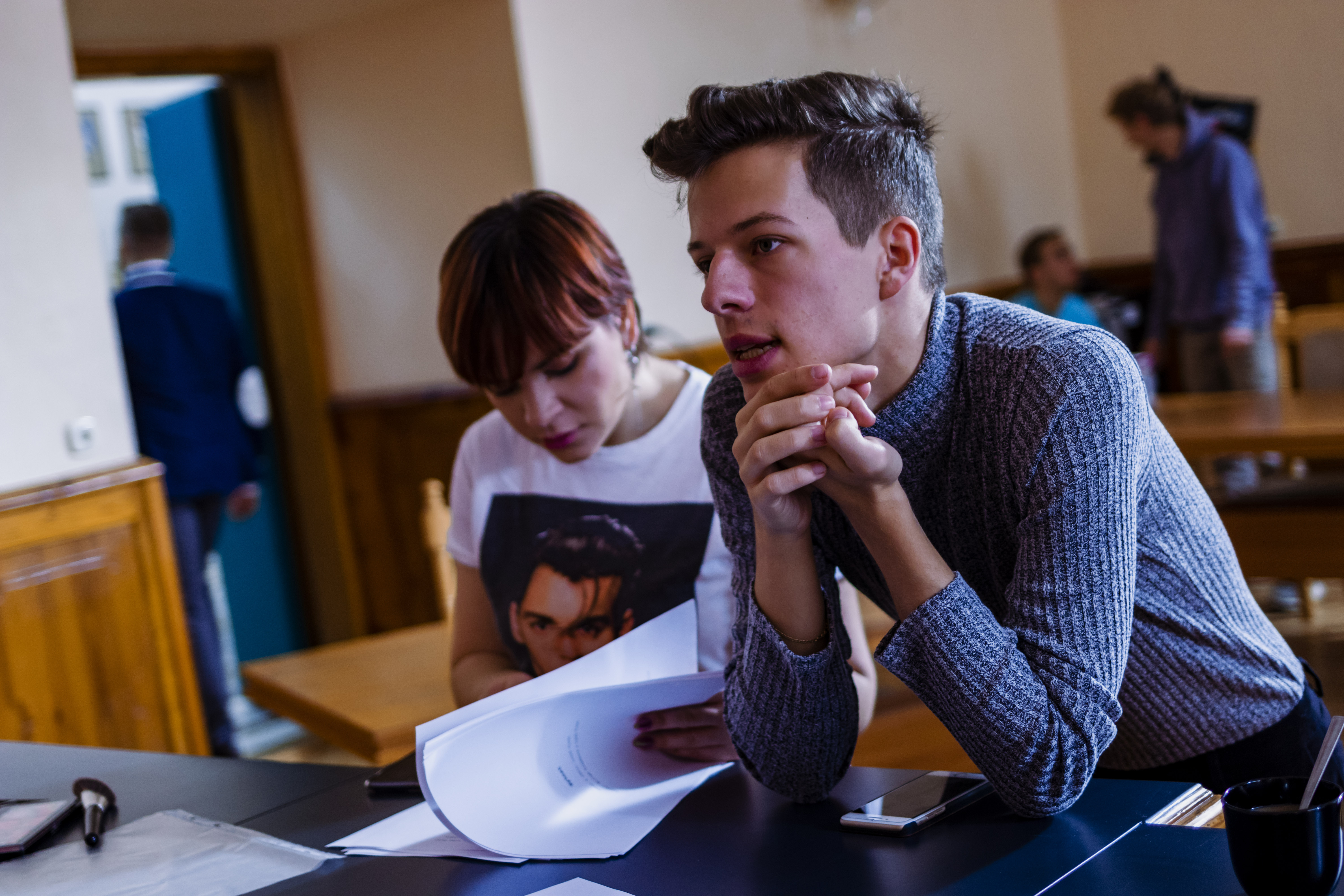 Director Lukas and Screenwriter Miriam