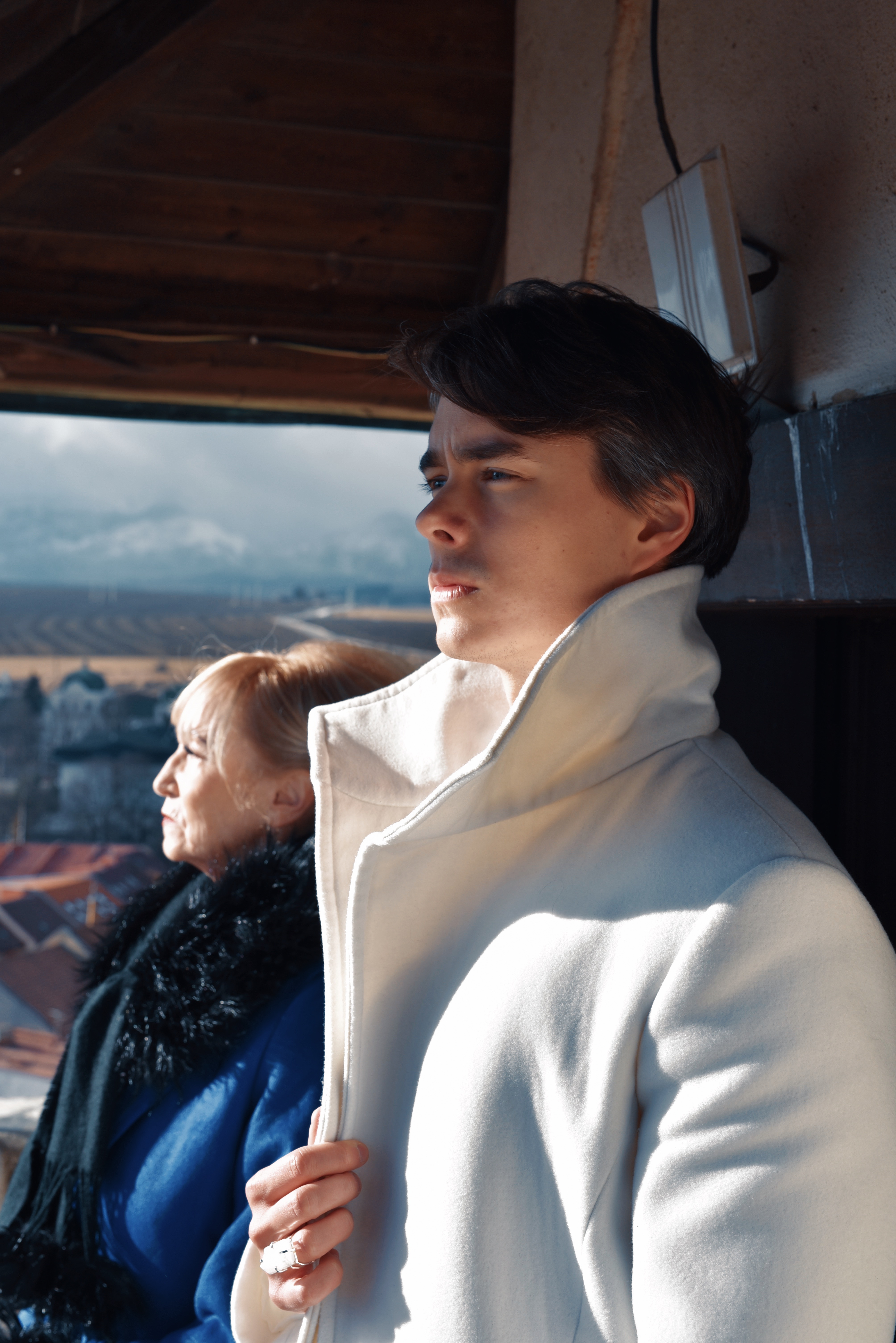 Church Tower Scene Madam Victoria & Adam 