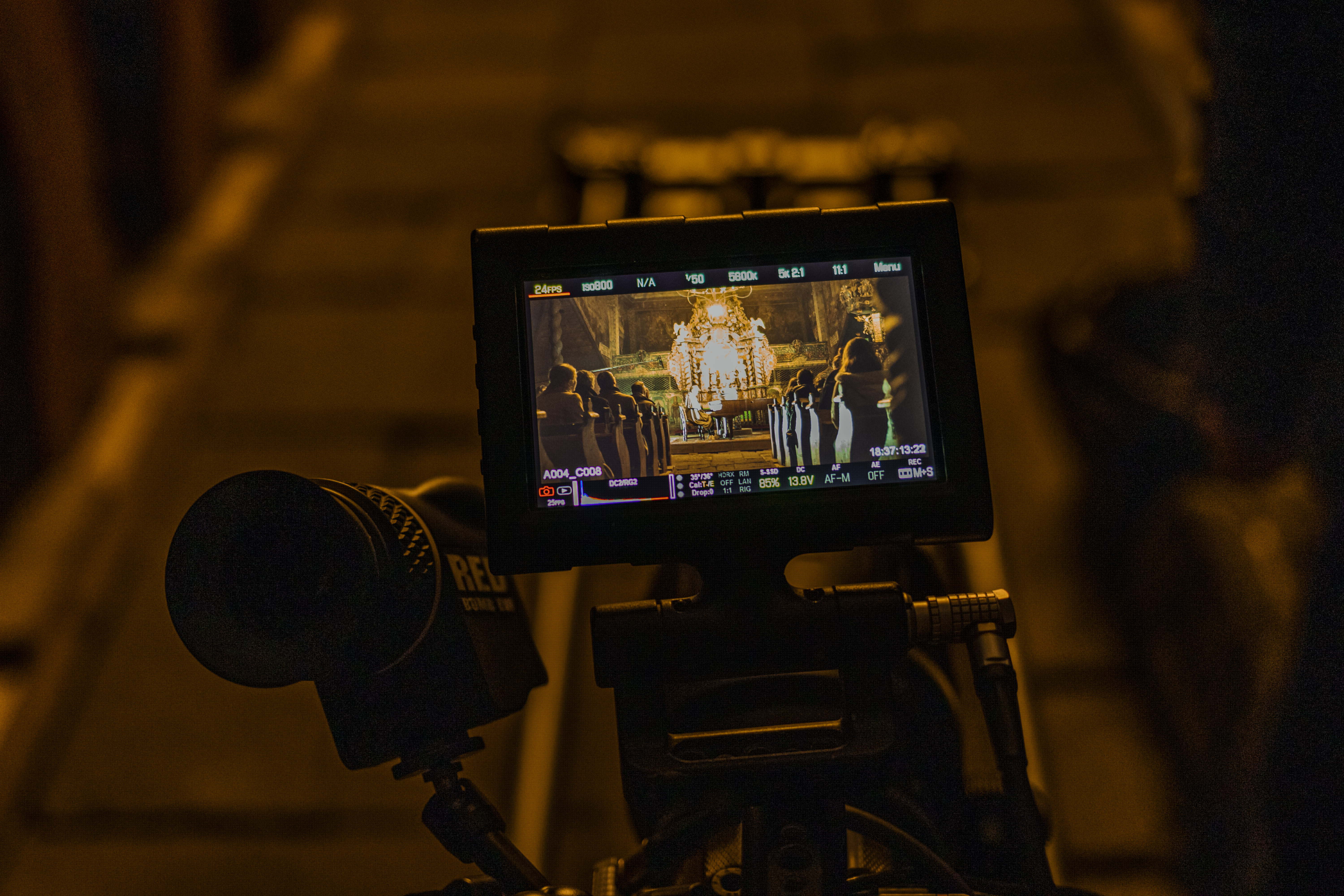 The Church Scene Filming