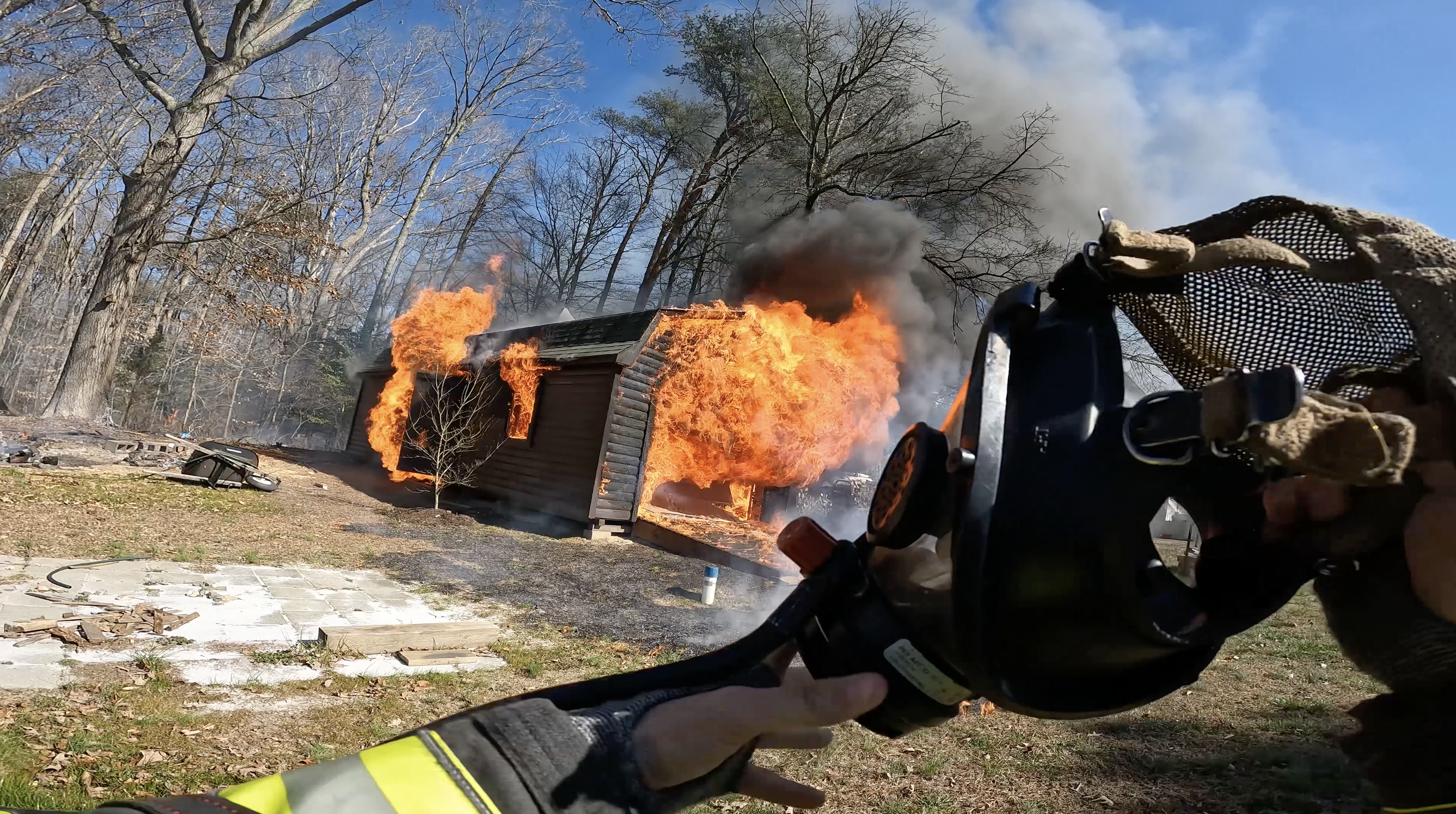Mechanicsville Shed Fire 