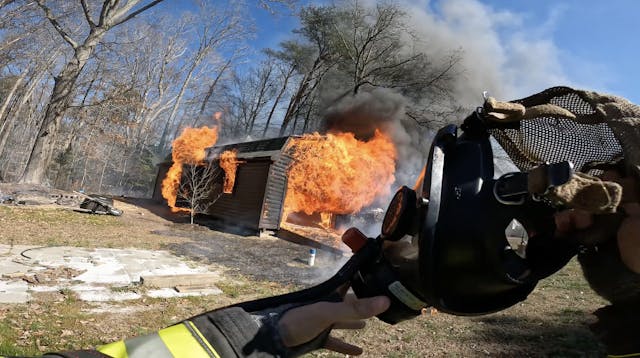 Mechanicsville Shed Fire 
