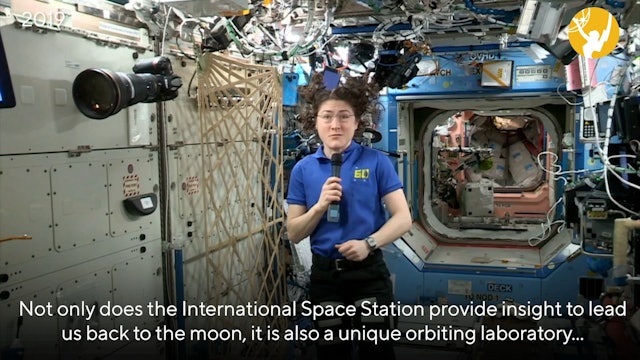 NASA Astronaut Christina Koch Presents from Space