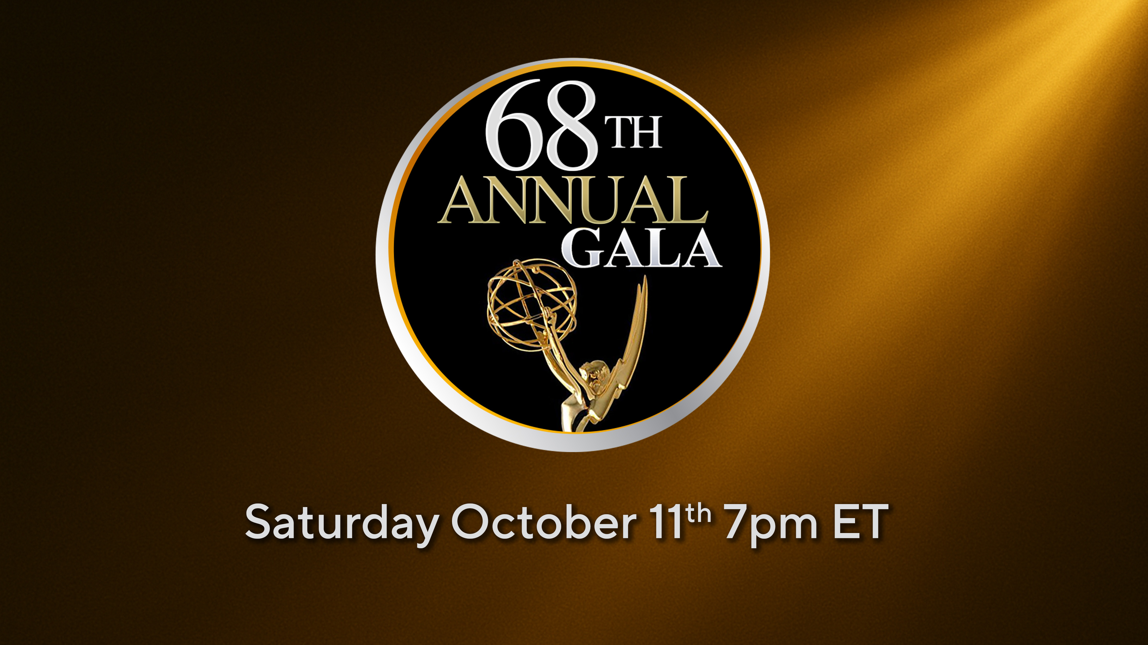 NY NATAS 68th Emmy Awards Gala - Oct 11 at 7pm ET