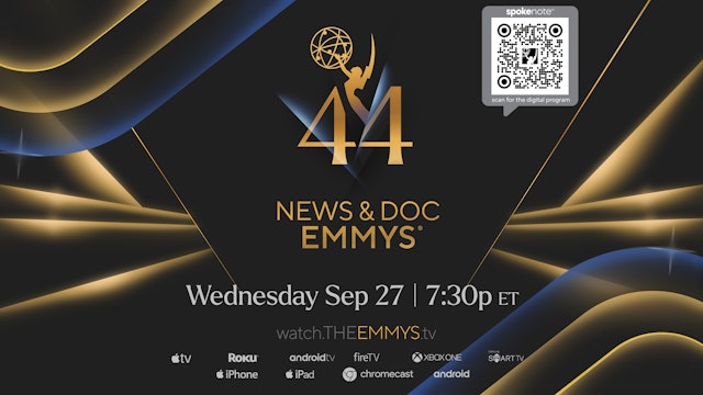 The 44th News Emmy® Awards Ceremony 9/27