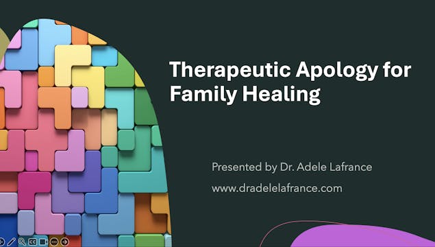 Therapeutic Apology for Family Healing