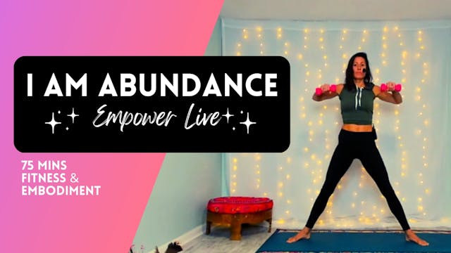 I Am Abundance Live Replay Weighted W...