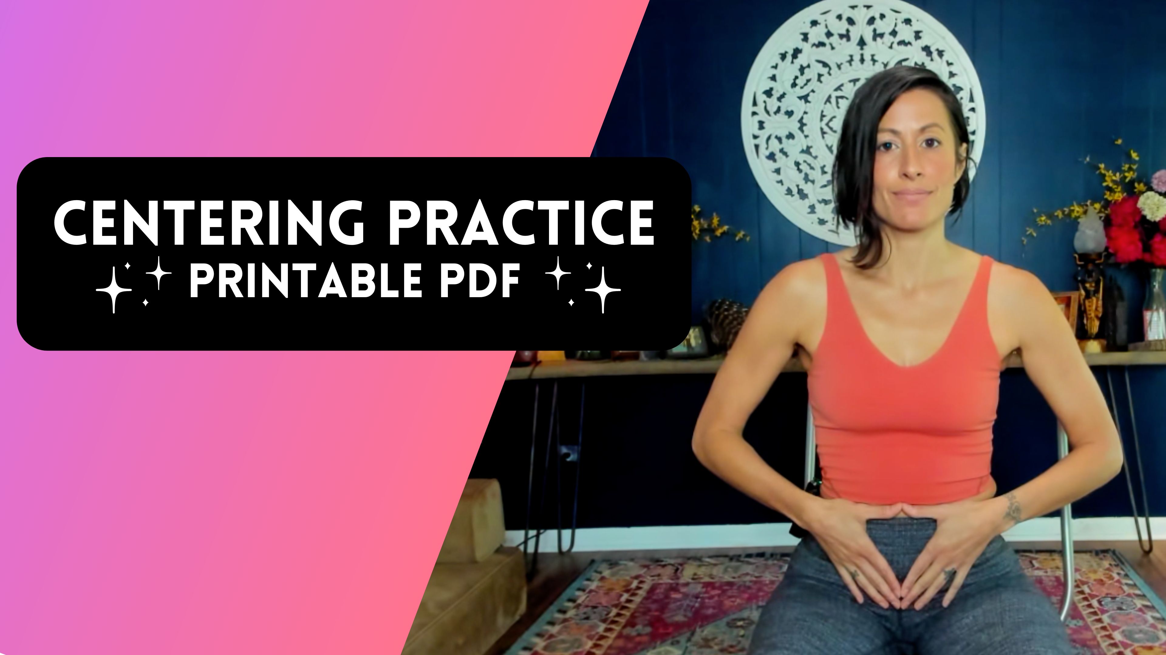 Daily Centering Guide - printable PDF guide