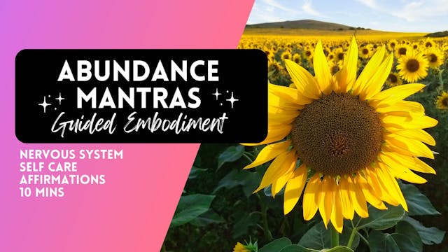 Abundance Mantras Guided Embodiment