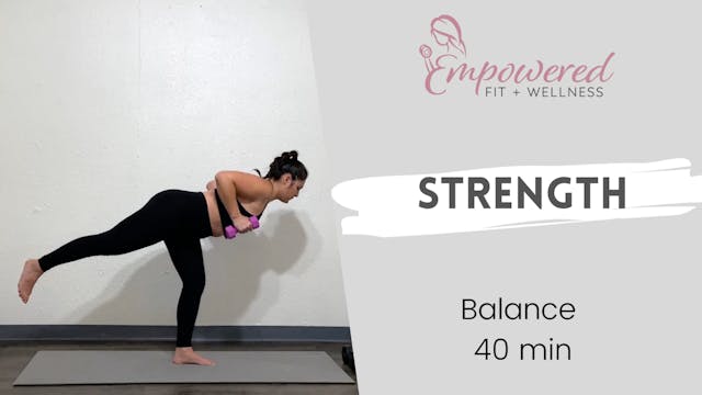 Balance + Strength Workout 