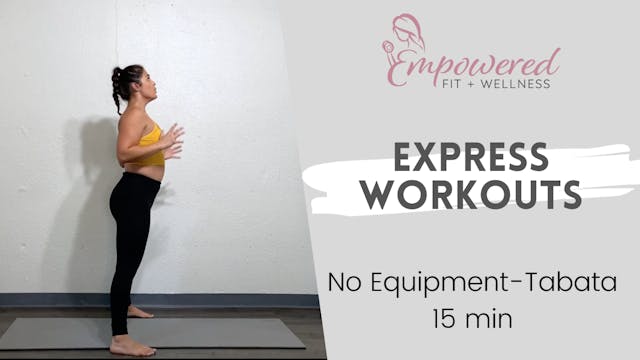 No Equipment Tabata  