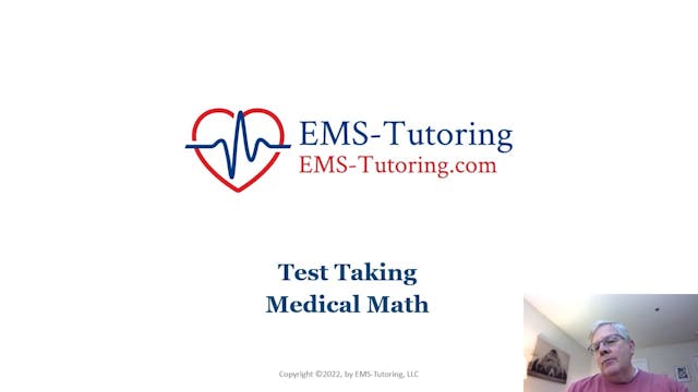 Test Taking - Medical Math