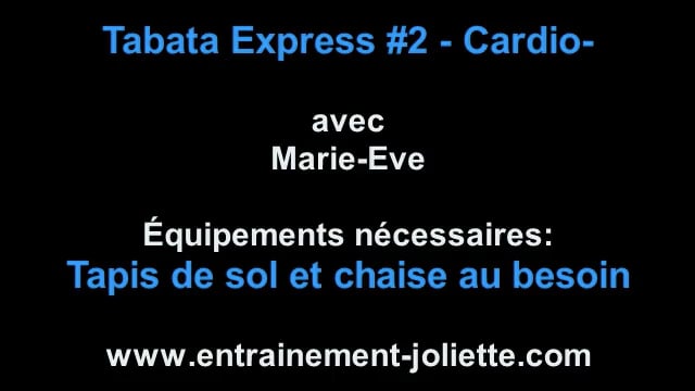 Tabata Express #2 -cardio-